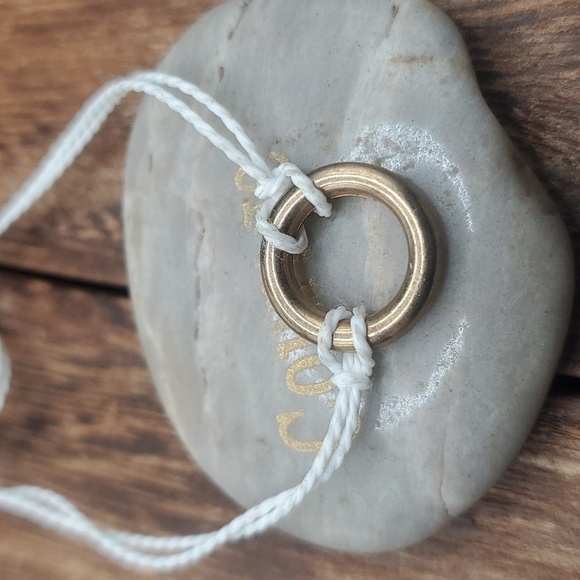 B2903 sterling‎ eternity ring twine bracelet - Picture 3 of 3